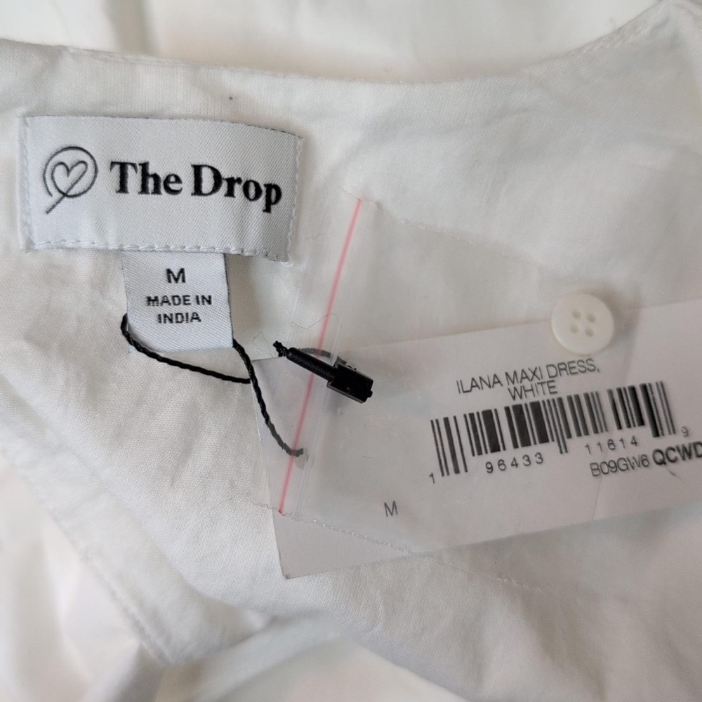 The Drop Ilana Sleeveless Poplin Maxi Dress – White, Medium (NWT) - Picture 8 of 9